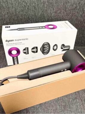 Dyson Supersonic Hair Dryer - Gray with Fuchsia Accents